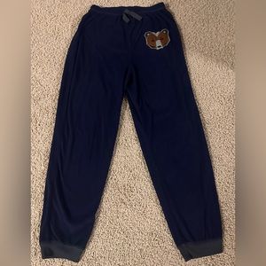 Saint Eve kids boys pajama PJ pants Navy Blue with Bear size 14